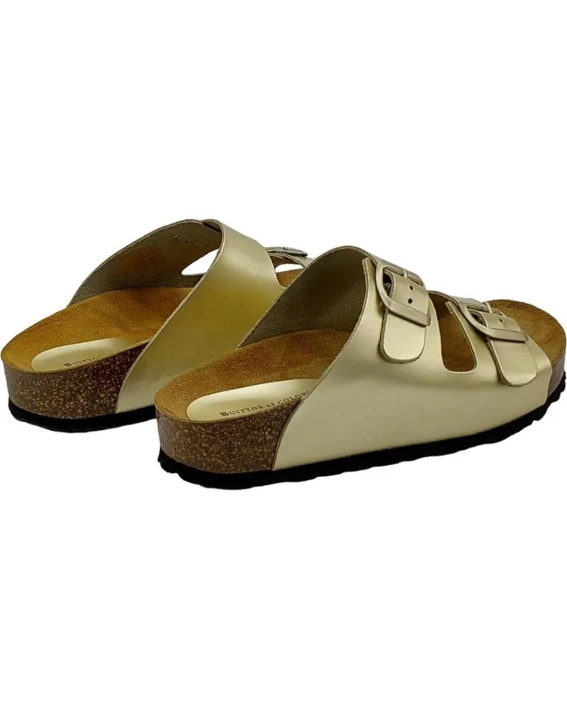 Chanclas de Mujer BUITTOS OF COLORS SANDALIA PIEL BIO BT801015 PLATINO