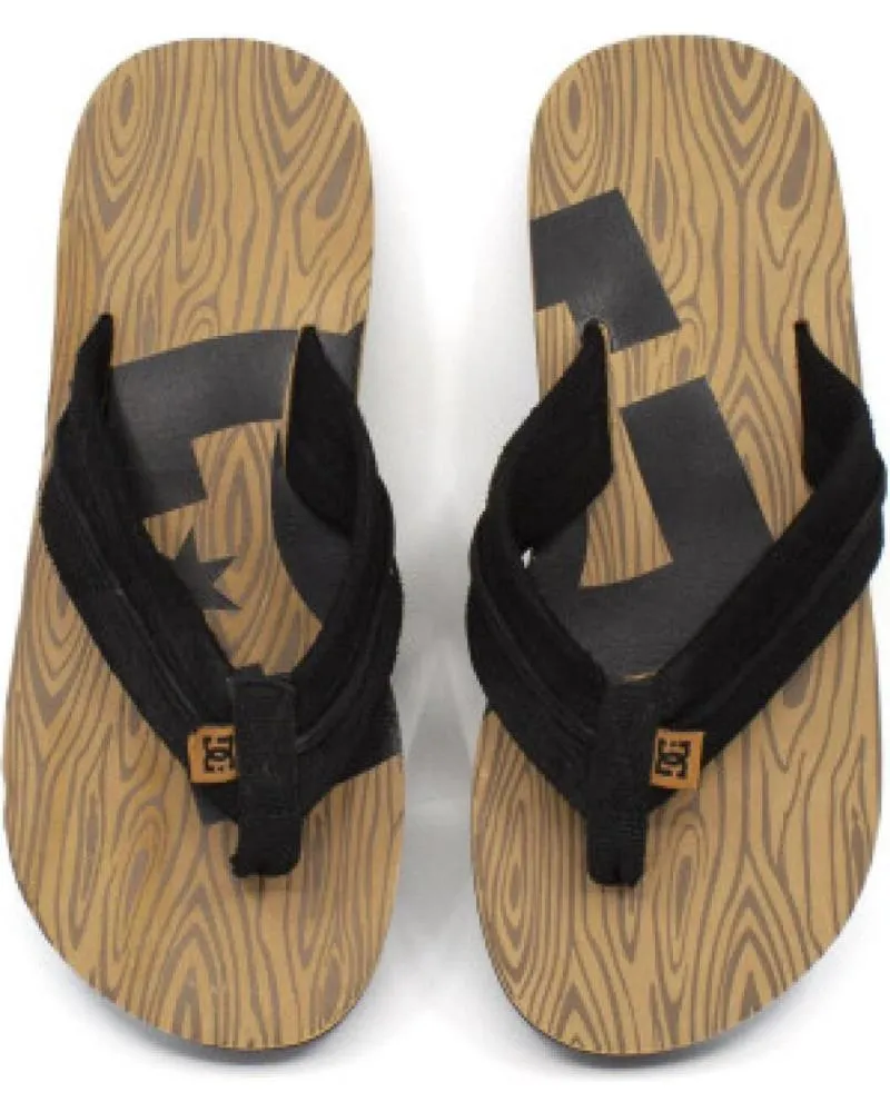 Chanclas de Mujer DC SHOES -CENTRAL GRAFFIK 320230 MARRONES