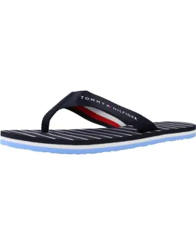 Chanclas de Mujer TOMMY HILFIGER CHANCLA DE GOMA MARINO