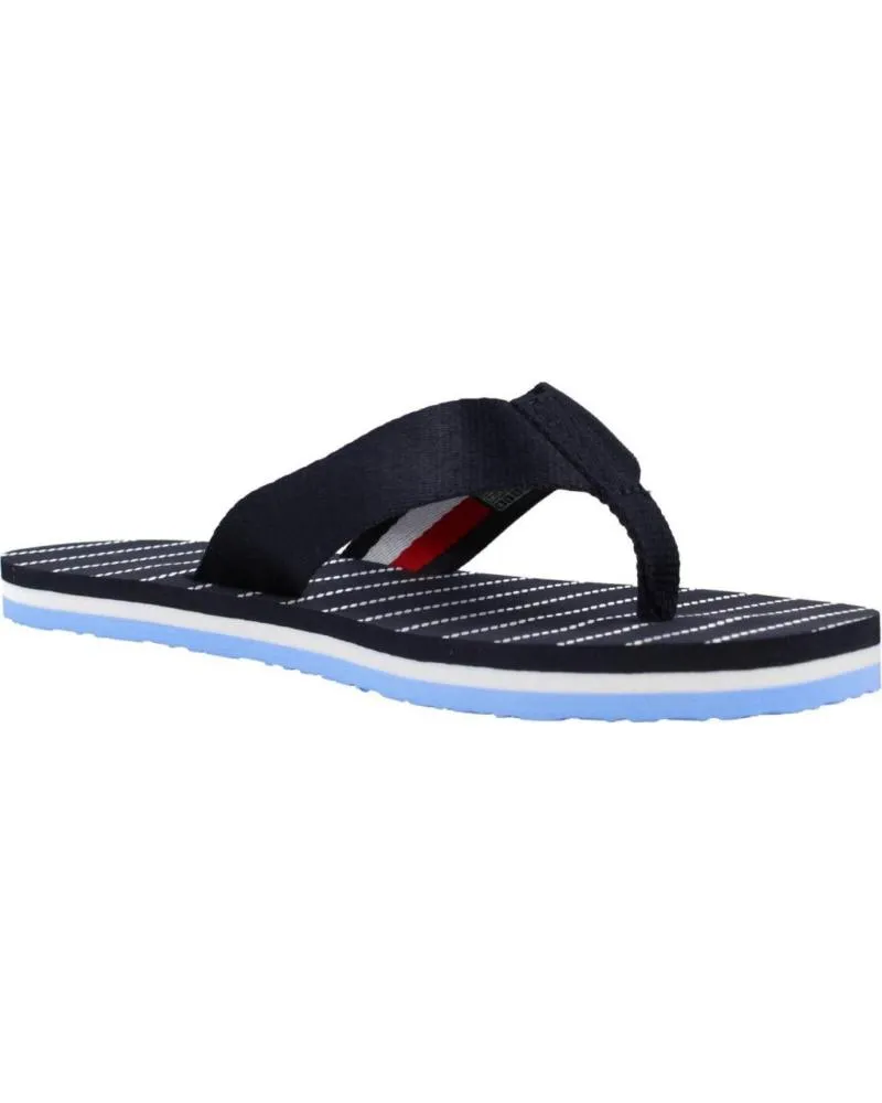 Chanclas de Mujer TOMMY HILFIGER CHANCLA DE GOMA MARINO