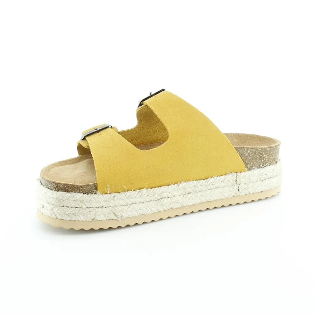 Chanclas de plataforma Bio-Bio Zenea Amarillo.