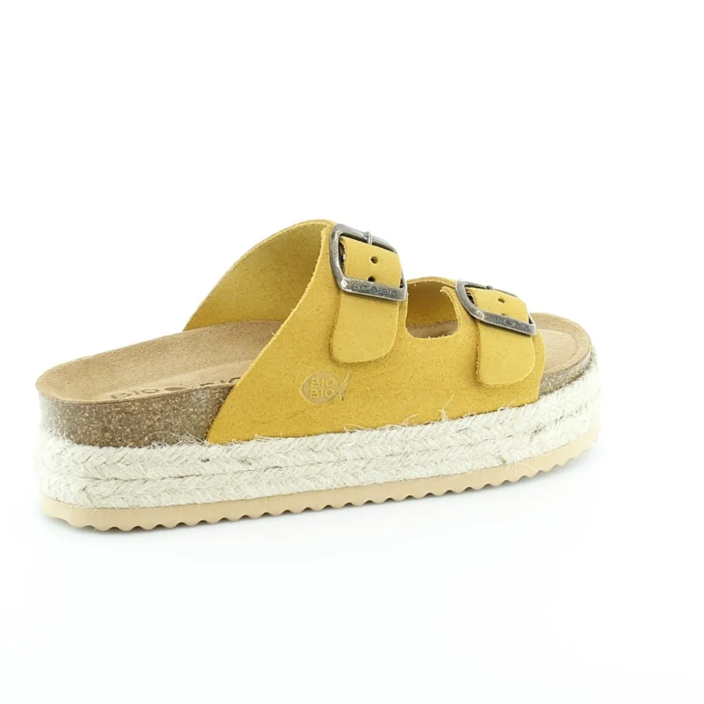 Chanclas de plataforma Bio-Bio Zenea Amarillo.