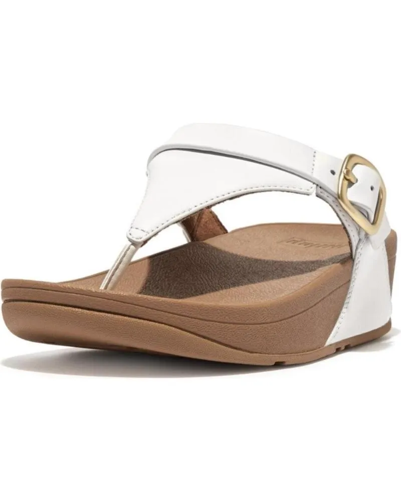 Chanclas FITFLOP  de Mujer LULU ADJUST LEATHER BLANCA  BLANCO