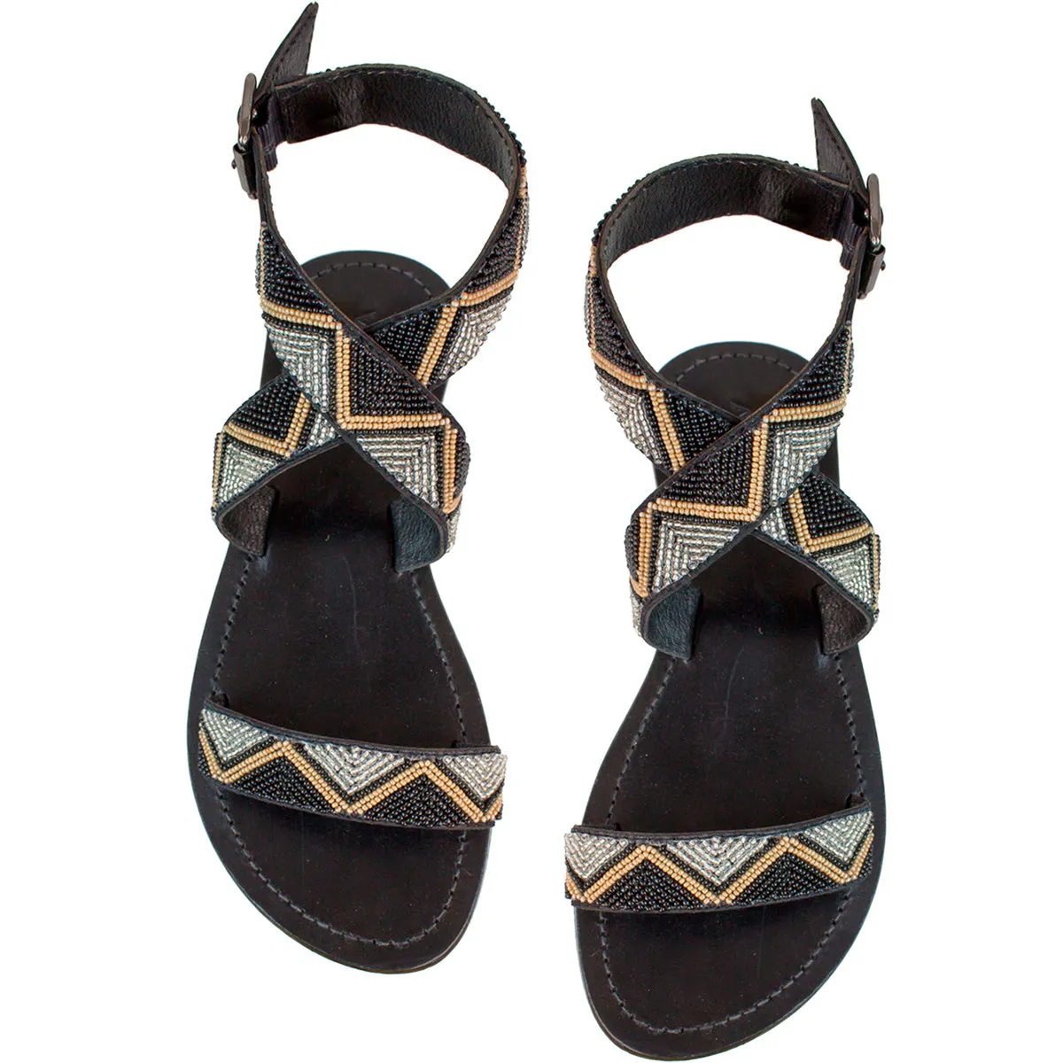 Chanclas Mujer Chahana Flat Sandal Aspiga Negro