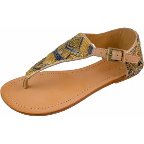 Chanclas Mujer Charlotte Flat Sandal Aspiga Oro