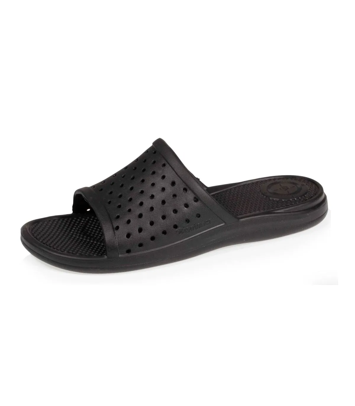 Chanclas negras caladas Isotoner