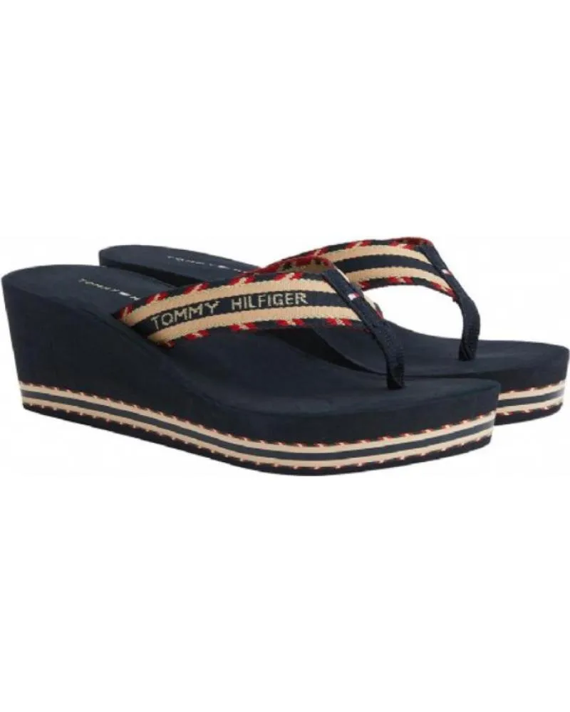 Chanclas TOMMY HILFIGER  de Mujer CHANCLAS MUJER TOMMY FW06418  AZUL