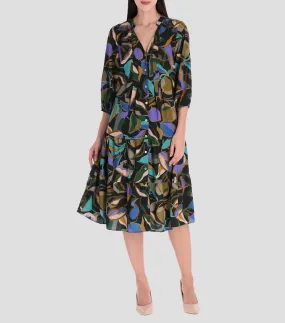 Charme Vestido Corto manga 3,4 estampado Mujer