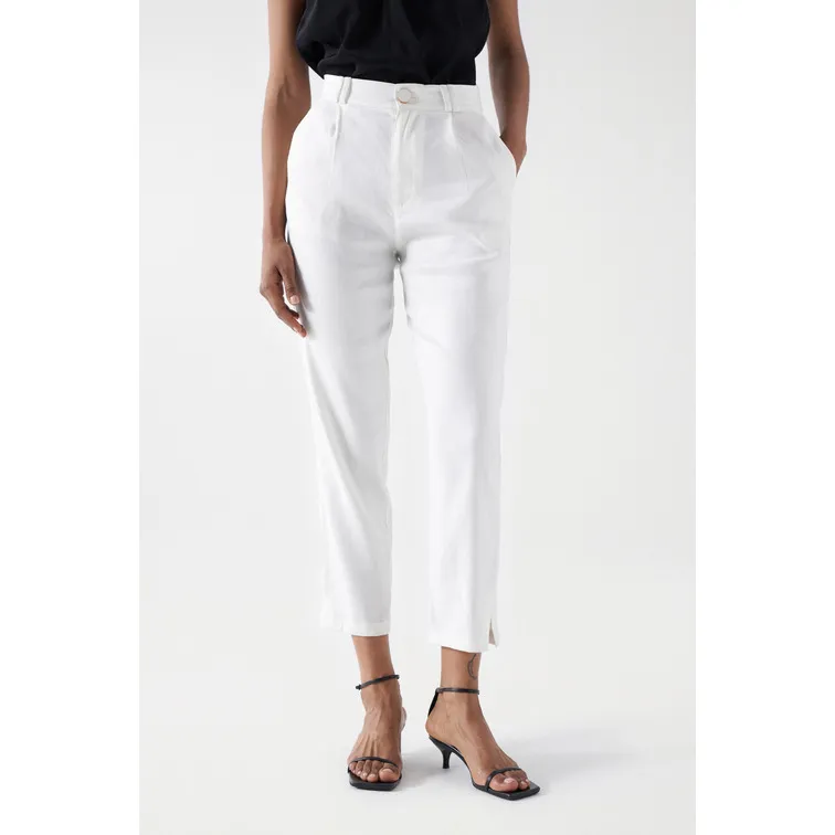 CHINO DE LINO SLIM FIT MUJER SALSA