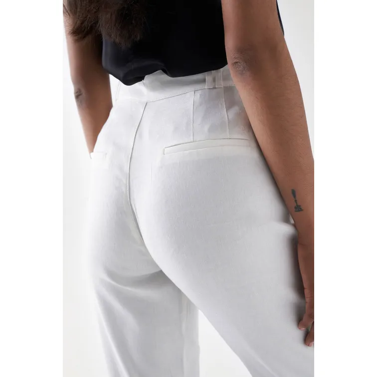 CHINO DE LINO SLIM FIT MUJER SALSA