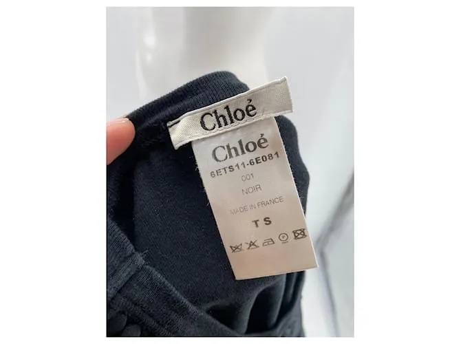 Chloé CHLOE  Tops T.Internacional S Algodón Negro 