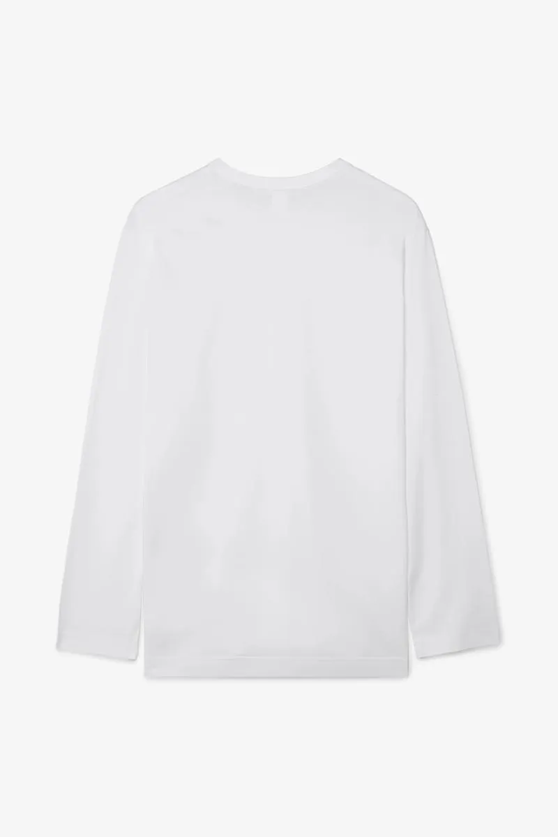 COMME DES GARÇONS SHIRT CAMISETA BÁSICA DE MANGA LARGA BLANCA