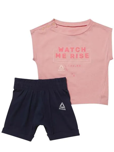 Conjunto Reebok Rosa/Marino