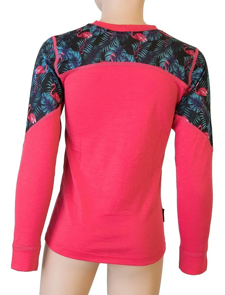 conjunto Sensor Merino Impress Set - Magenta/Floral - girl´s