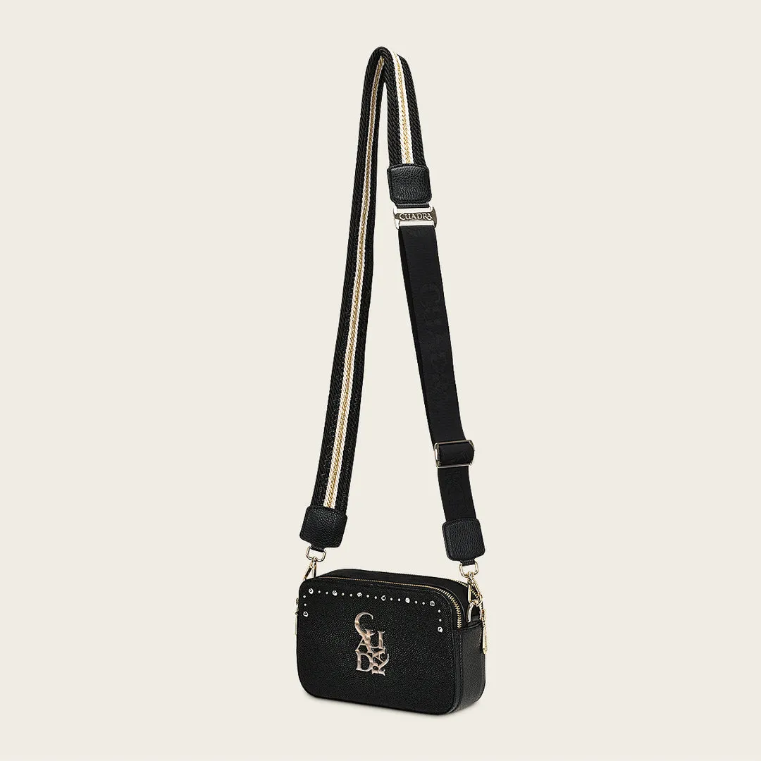 Crossbody en piel genuina de mantarraya