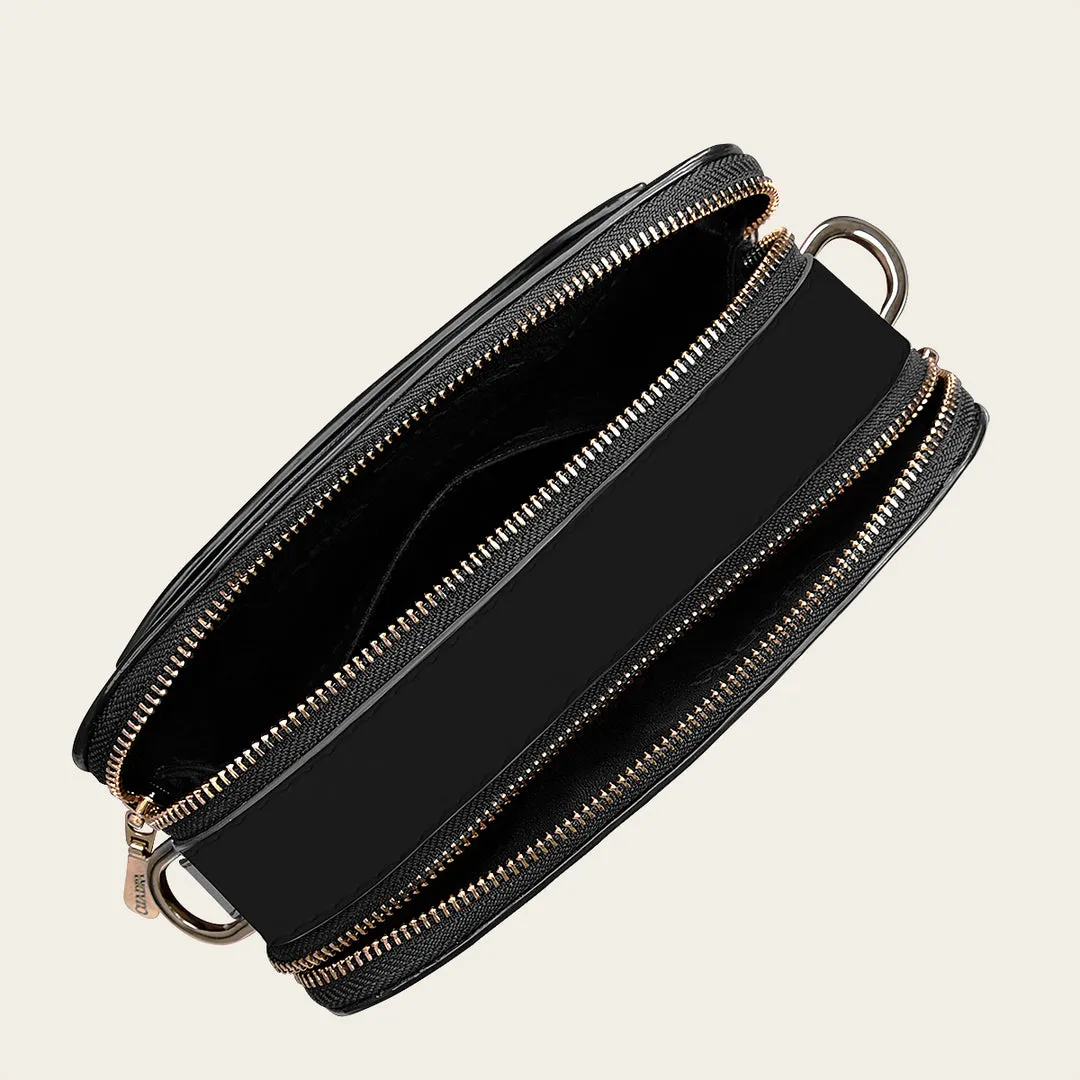 Crossbody en piel genuina de mantarraya