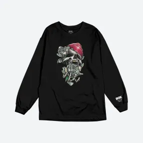 dgk camiseta manga larga in bloom negra