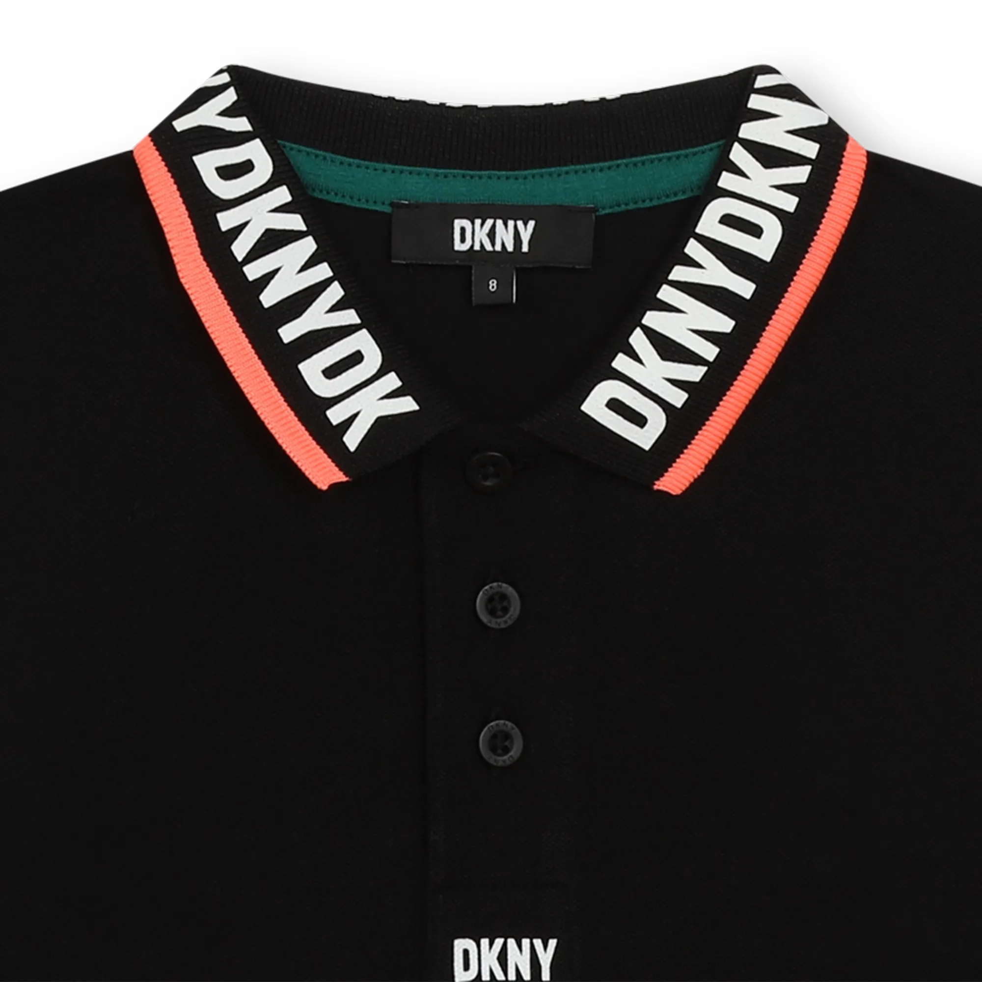 DKNY Polo de algodón con botones