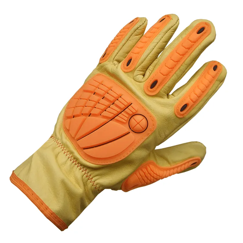 DPS GUANTES LINCOLN DE VAQUETA ELASTIZADO CON REFUERZO TPR ANTISHOCK (222025X)