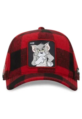 Gorra capslab roja cuadros tom tj6 cap