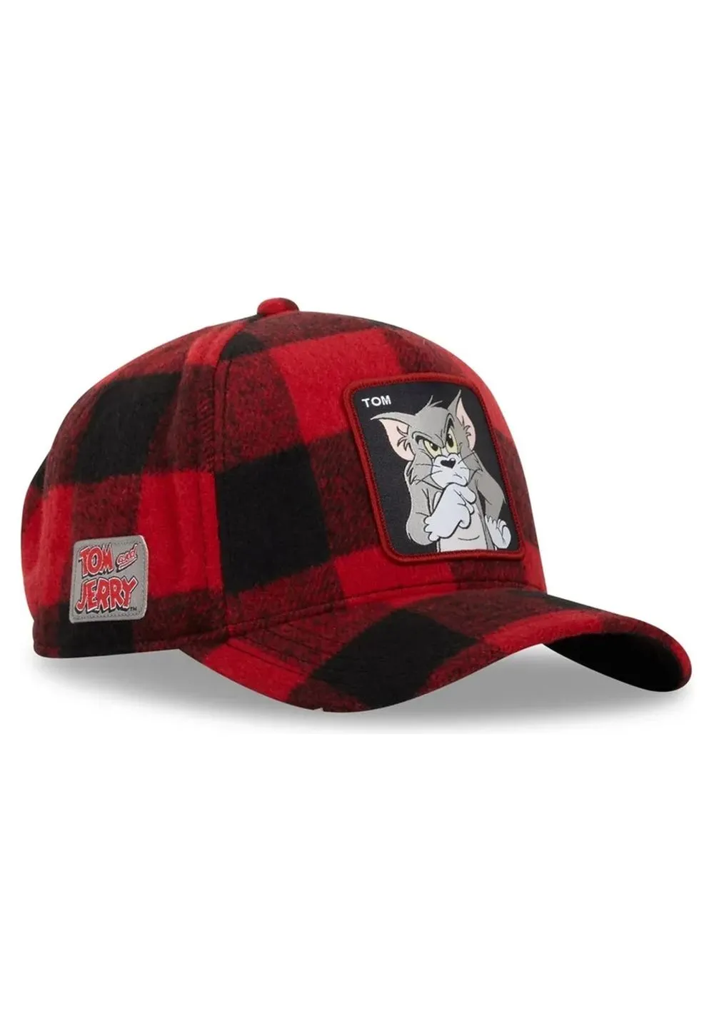 Gorra capslab roja cuadros tom tj6 cap