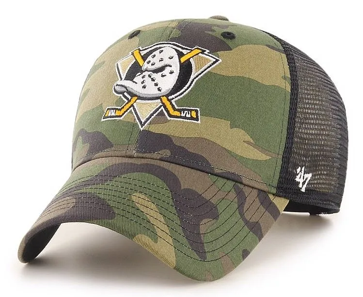 gorra con visera 47 Brand NHL Anaheim Ducks Branson '47 MVP Trucker - Camo