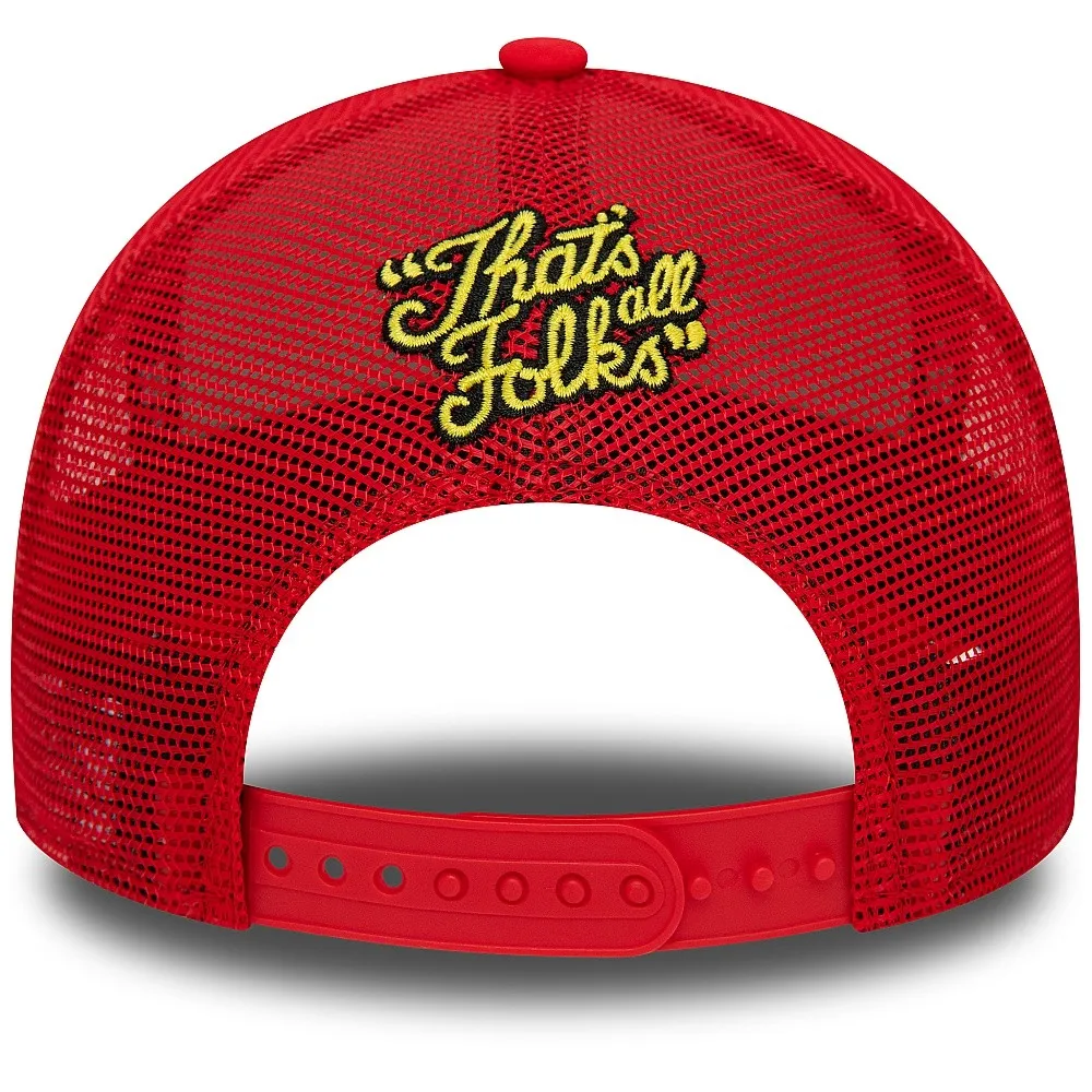 gorra con visera New Era 9FO AF Character Trucker Warner Bros Looney - Scarlet - men´s