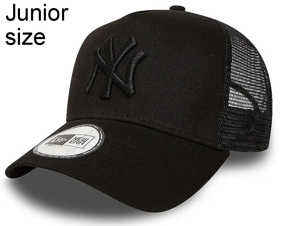 gorra con visera New Era 9FO AF Clean Trucker MLB New York Yankees Youth - Black/Black - unisex junior