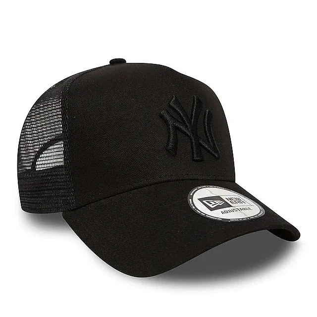 gorra con visera New Era 9FO AF Clean Trucker MLB New York Yankees Youth - Black/Black - unisex junior