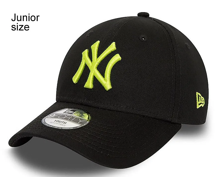 gorra con visera New Era 9FO Chyt League Ess. MLB New York Yankees Youth - Black/Cyber Green - unisex junior