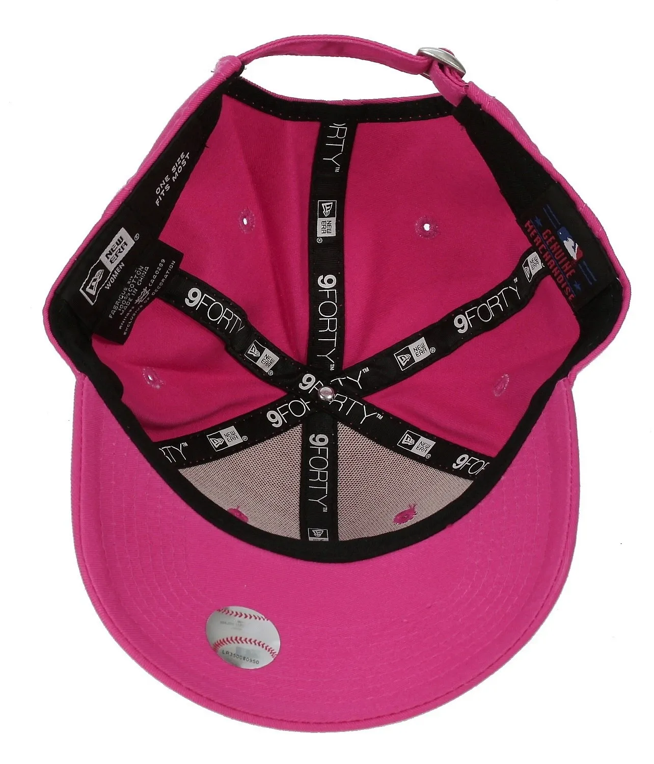 gorra con visera New Era 9FO Fashion Essential MLB New York Yankees - Pink/White