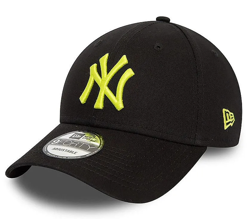 gorra con visera New Era 9FO League Essential MLB New York Yankees - Black/Neon Green - men´s