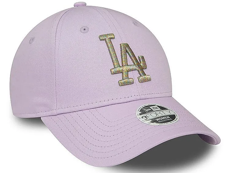 gorra con visera New Era 9FO Metallic Logo MLB Los Angeles Dodgers - Pastel Lilac/Multi Metallic - women´s