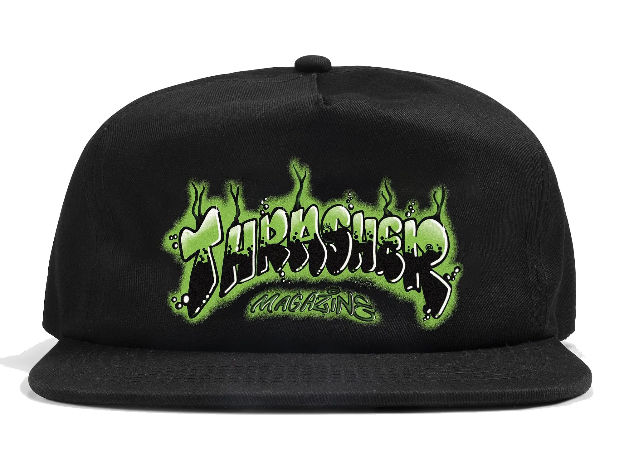 gorra con visera Thrasher Airbrush Snapback - Black - men´s