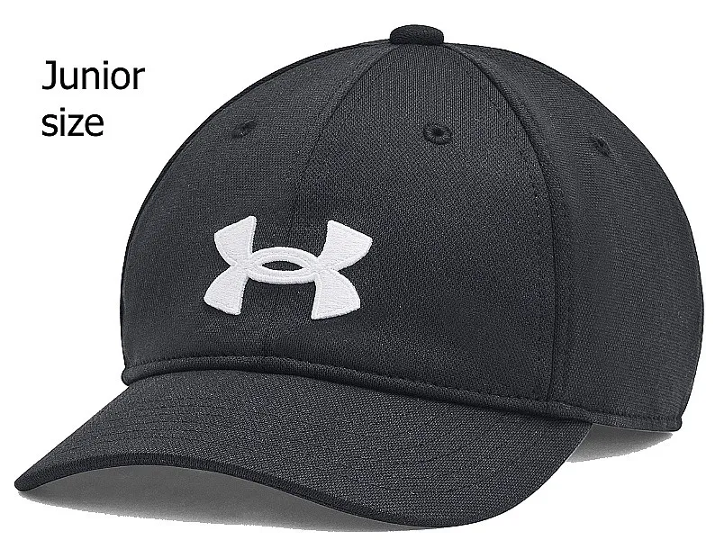 gorra con visera Under Armour Blitzing Adjustable Youth - Black/White - boy´s