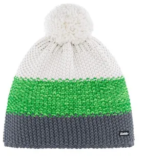 gorra Eisbär Star Pompon MÜ - 607/Anthrazit/Grünmeliert/White