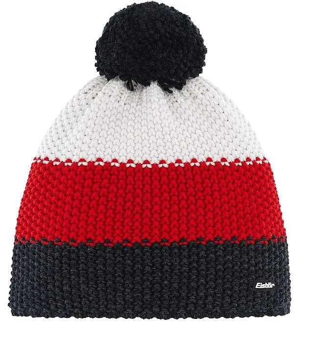 gorra Eisbär Star Pompon MÜ - 941/Schwarzmeliert/Ardea/White