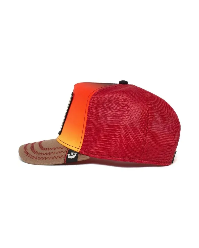 Gorra goorin naranja lagarto dust devil trucker cap