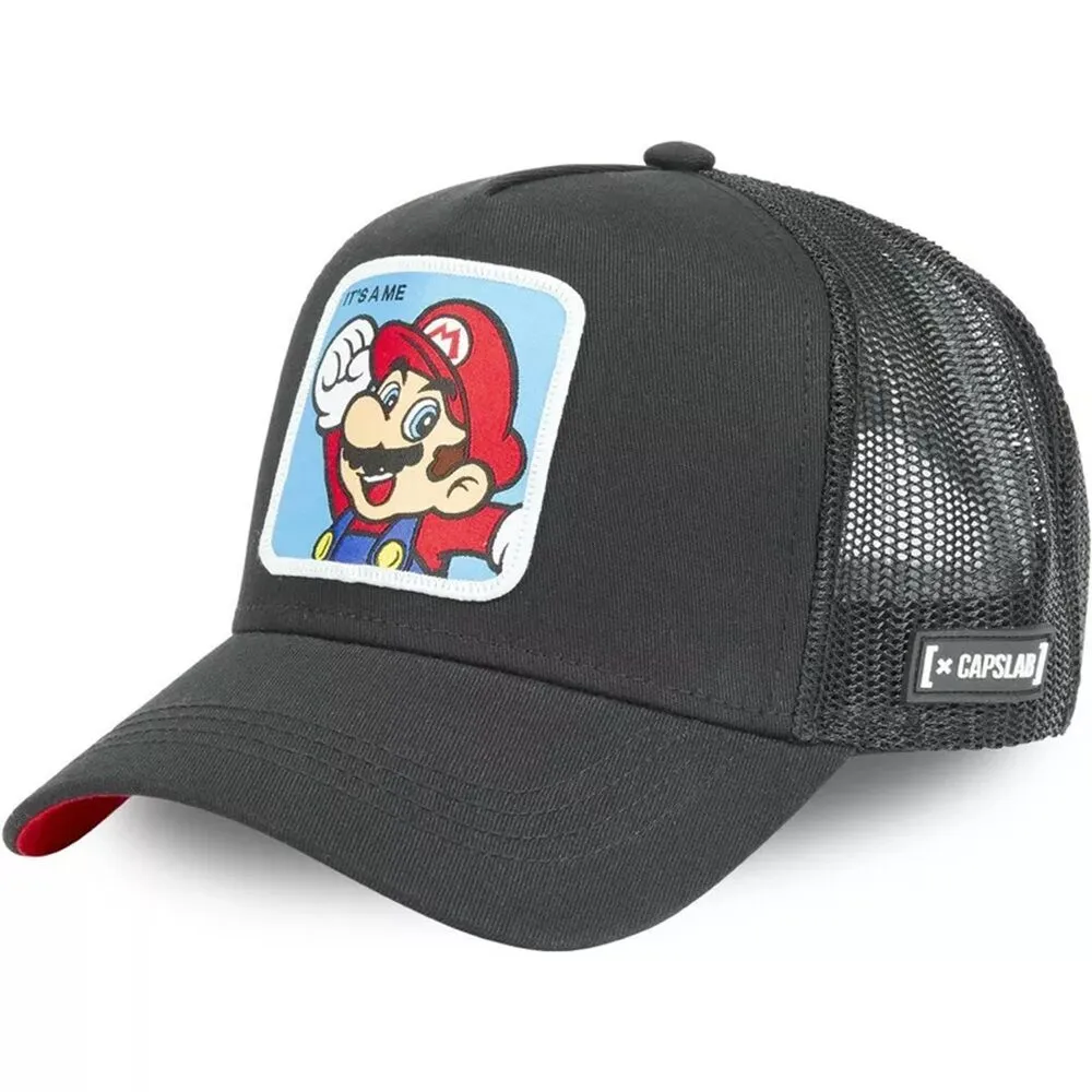 Gorra Negra Capslab Supe Mario Bros