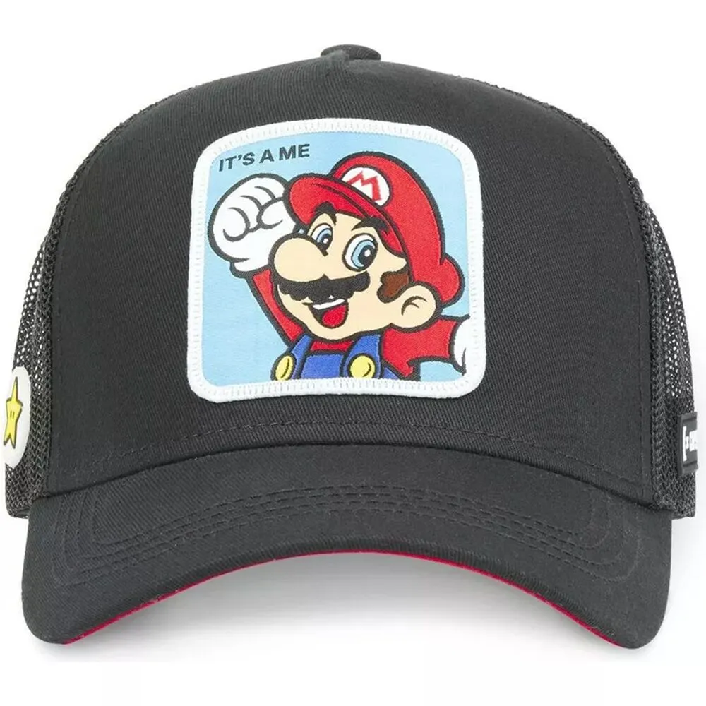 Gorra Negra Capslab Supe Mario Bros