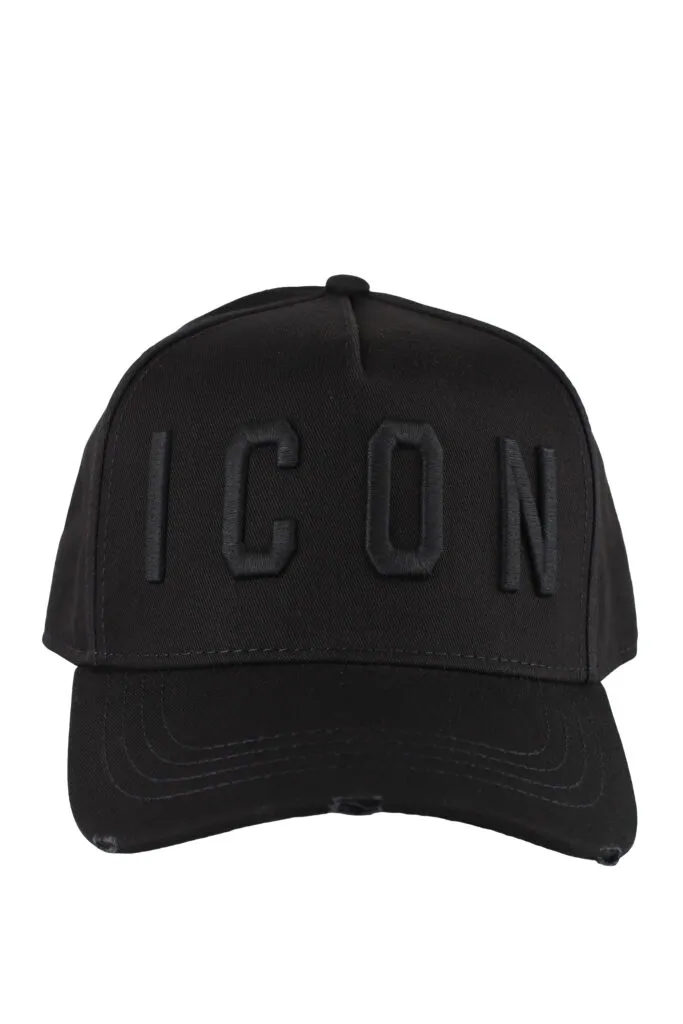 Gorra negra con logo 