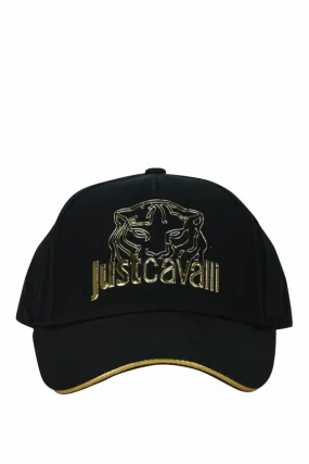 Gorra negra con logo tigre dorado