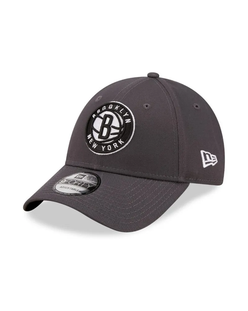 Gorra new era gris nets nba essential 9forty bronet