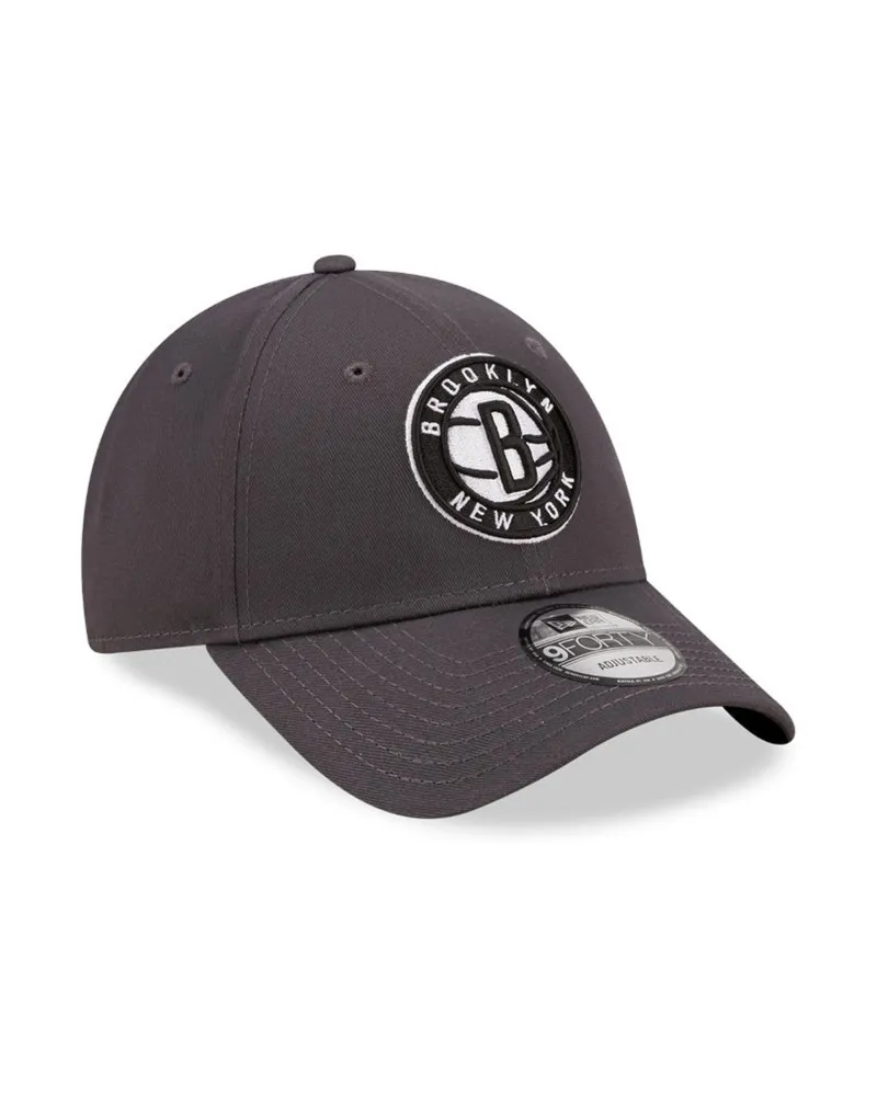 Gorra new era gris nets nba essential 9forty bronet