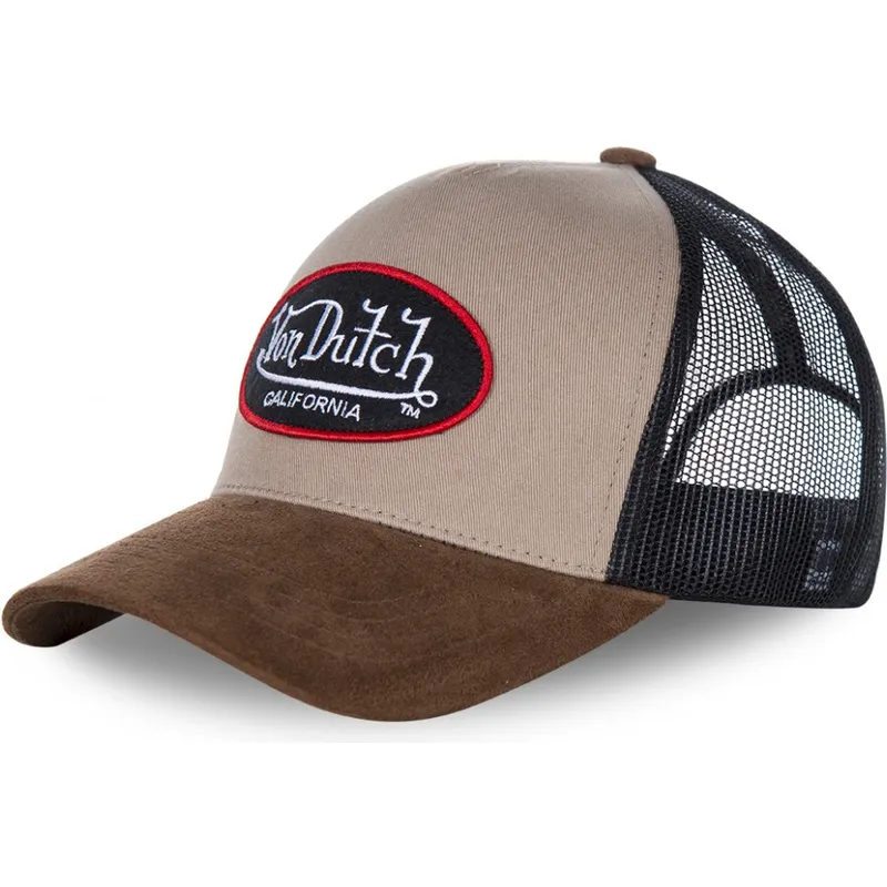 Gorra trucker beige SUEDE de Von Dutch