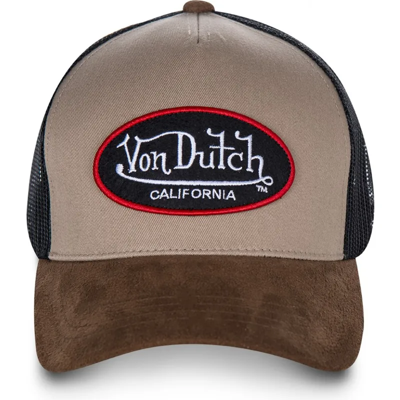 Gorra trucker beige SUEDE de Von Dutch