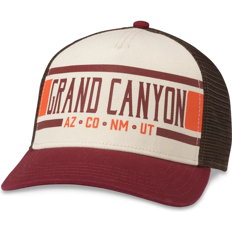 Gorra trucker beige y marrón snapback Grand Canyon National Park Sinclair de American Needle