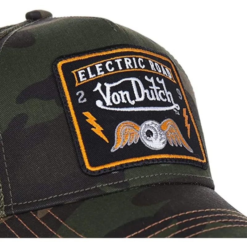 Gorra trucker camuflaje SQUARE4 de Von Dutch