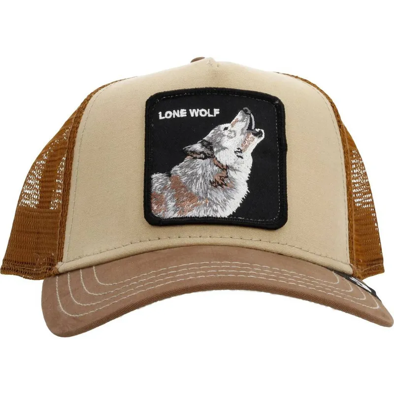 Gorra trucker marrón lobo Howler de Goorin Bros.