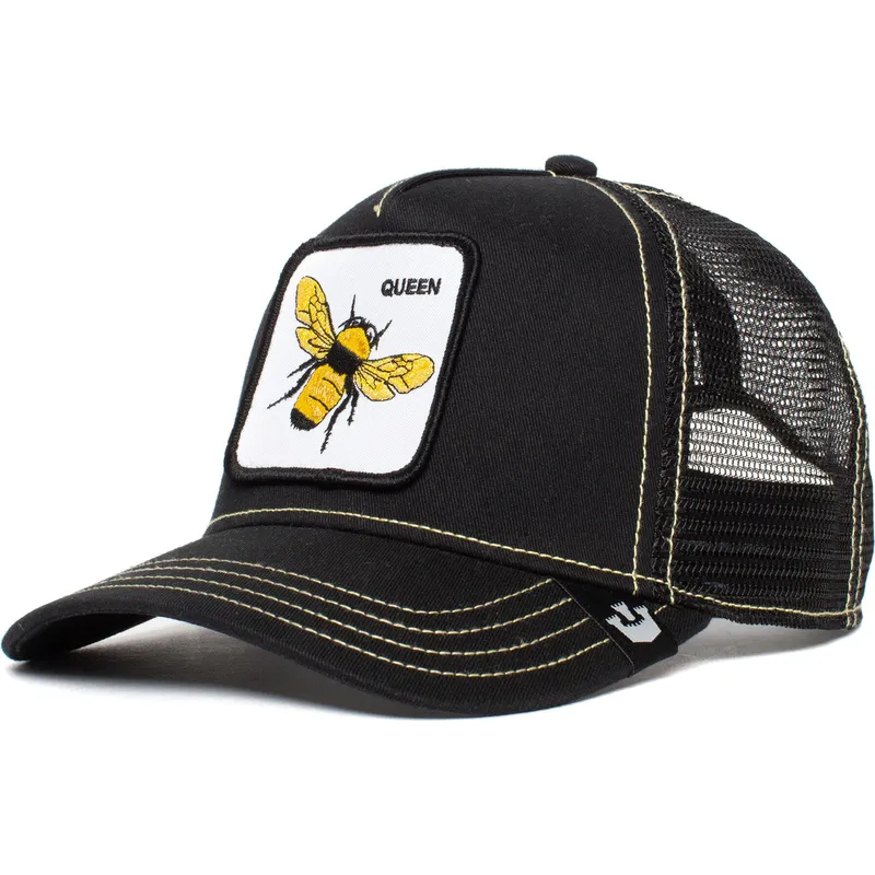 Gorra trucker negra abeja Queen Bee de Goorin Bros.